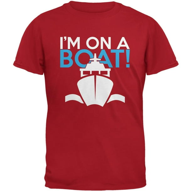 Im On A Boat Red Adult Tank Top Im On A Boat Red Adult Tank Top